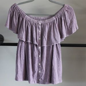 American eagle outfitters, purple soft and sexy slub  top, size Small